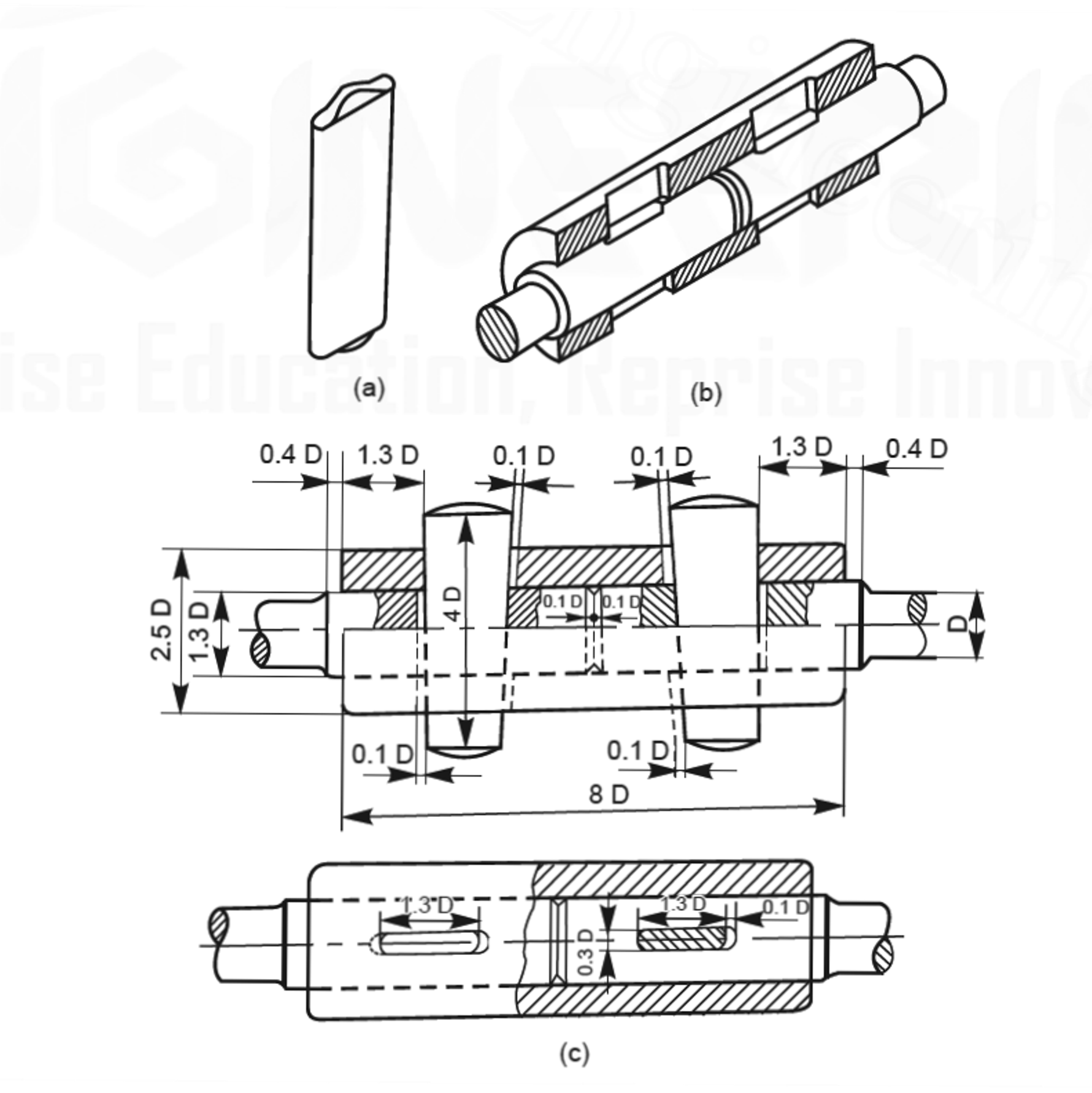 ENGINEERING DRAWING Cotter Joints