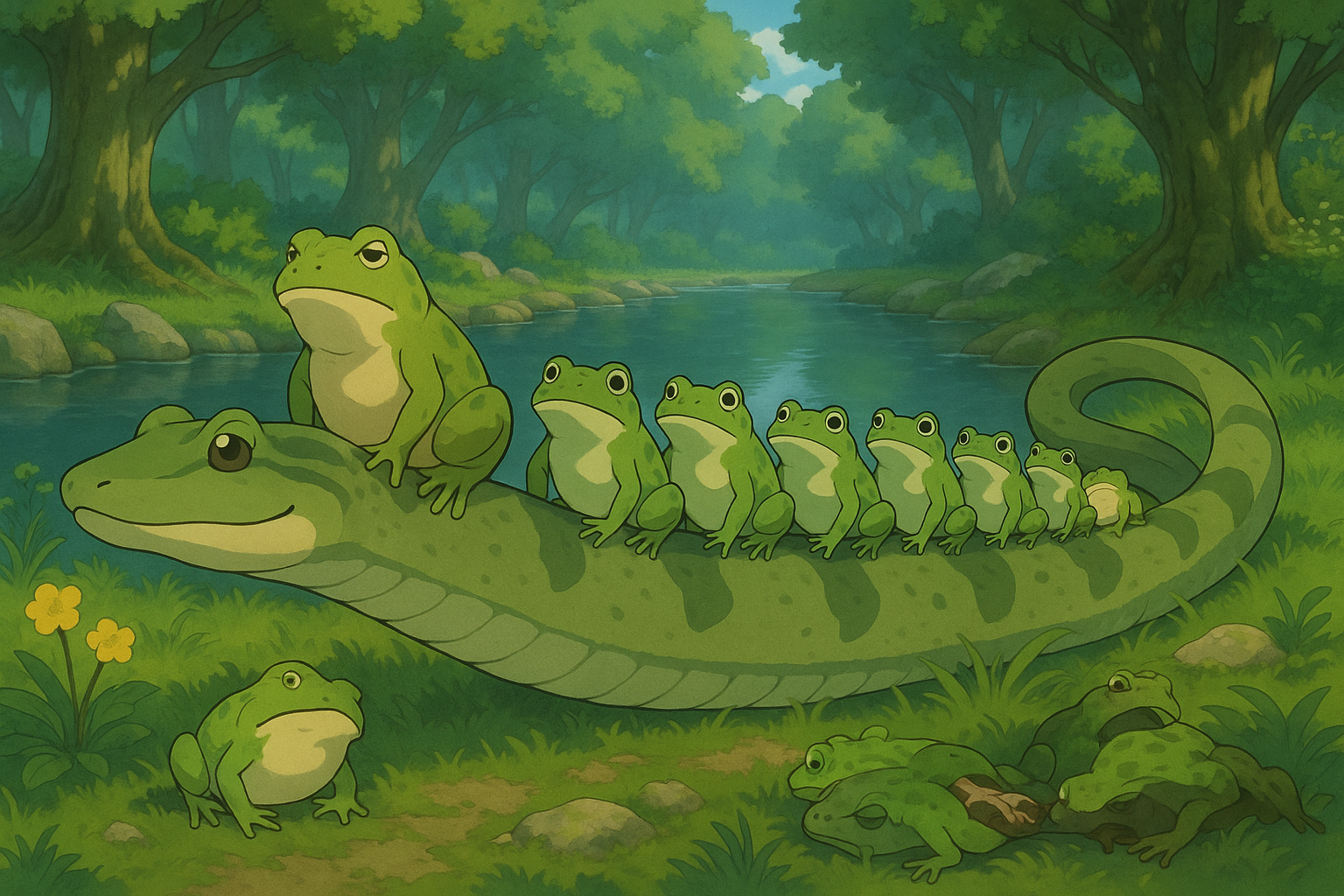  साँप और मेंढक