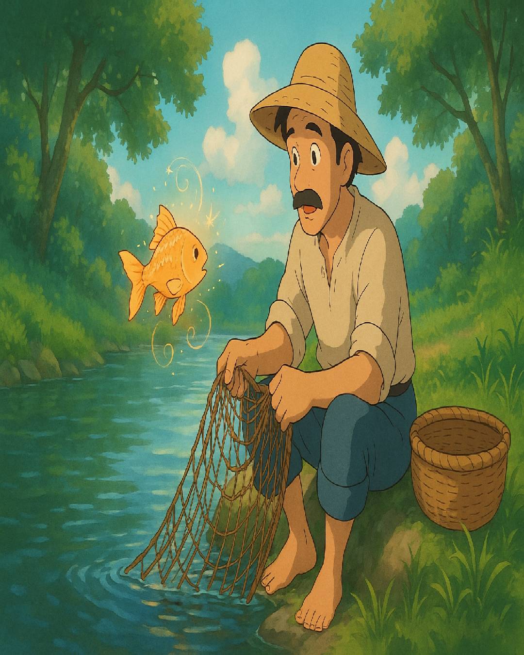 बुद्धिमान मछुआरा